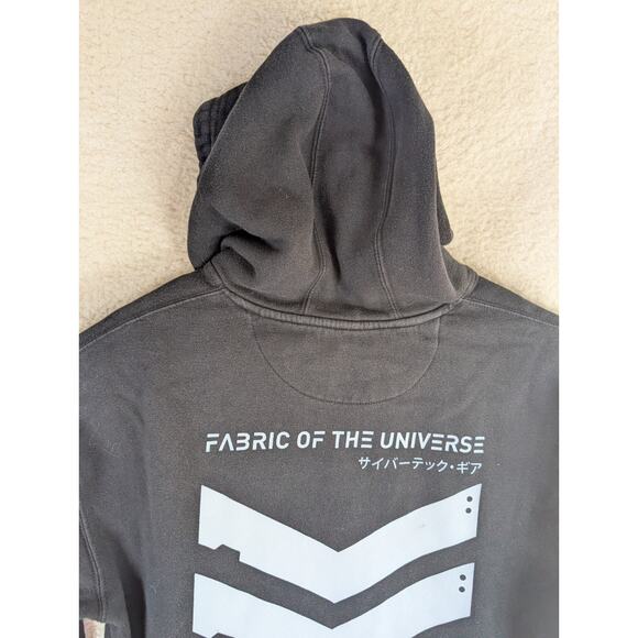 Fabric of the Universe Hoodie Sweatshirt Mens Large Black Cyber Core Y-82 - Picture 13 of 16